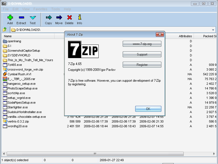 extract 7zip file